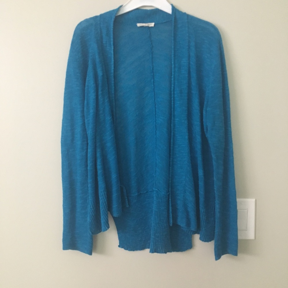 Blue cardigan